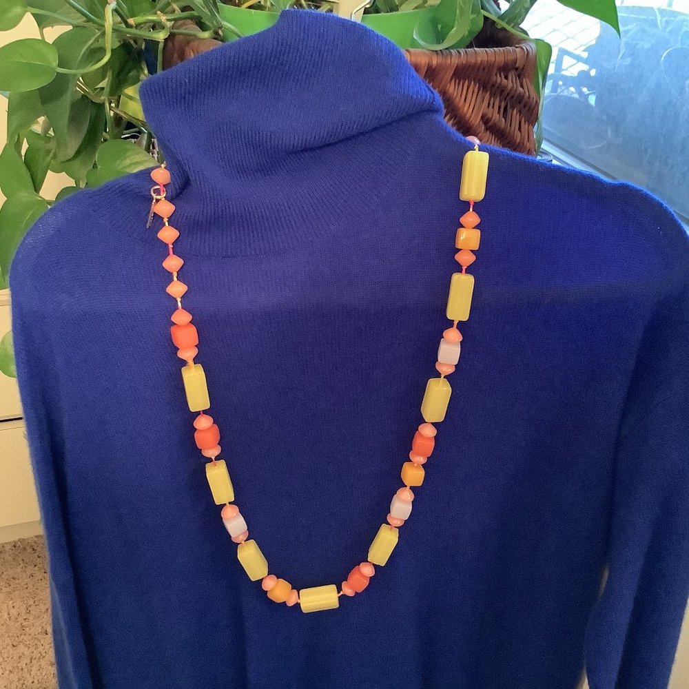 Missioni  Multi-Pastel Resin Block Necklace